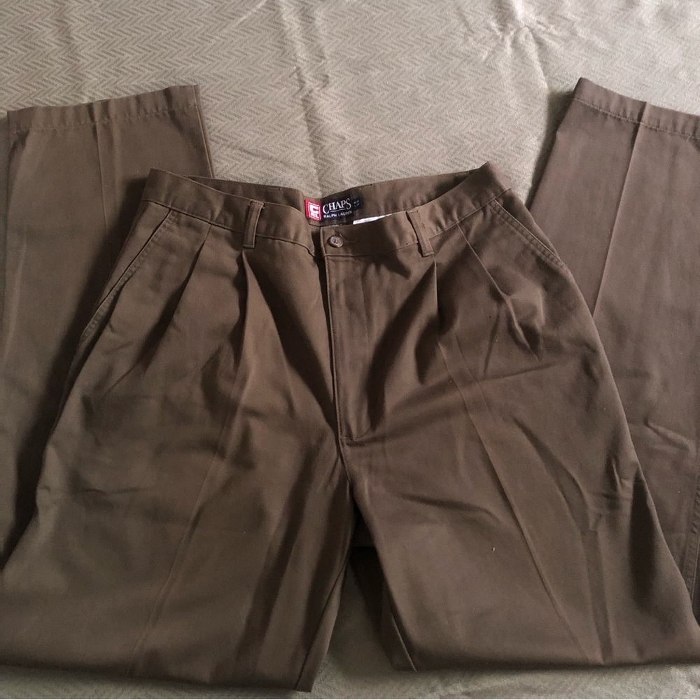 Chaps by Ralph Lauren olive green trousers